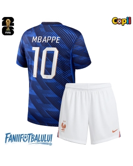 Franța Kylian Mbappe #10 Echipament de Fotbal Replică Mondial 2026 Copii Acasa (+ Șorturi)